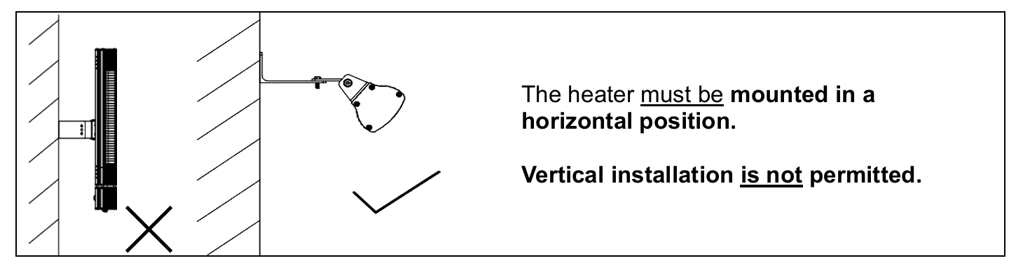 INFRARED HEATER IMPORTANT NOTE