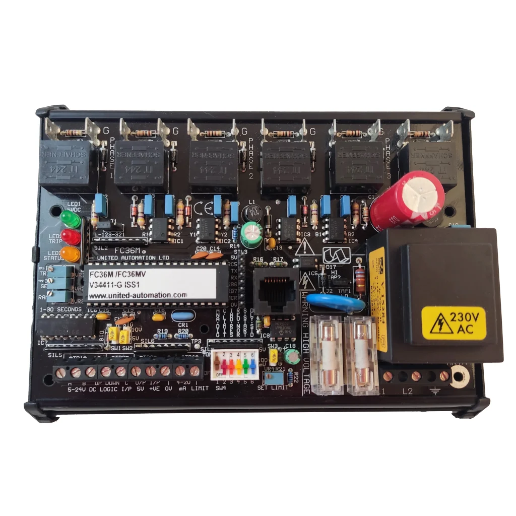 FC36M DUAL Mode Firing Board 110v, 230v & 415v, Three Phase Thyristor Driver - with DIN