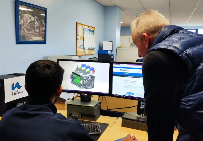 Bespoke power control design, custom electronics manufacturing, engineering services UK, United Automation Southport, bespoke industrial solutions