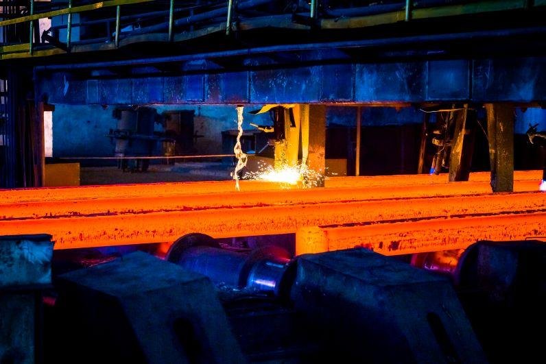 Steel furnaces, metal processing, industrial heating, steel factory, United Automation, power control for metallurgy, heavy industry control