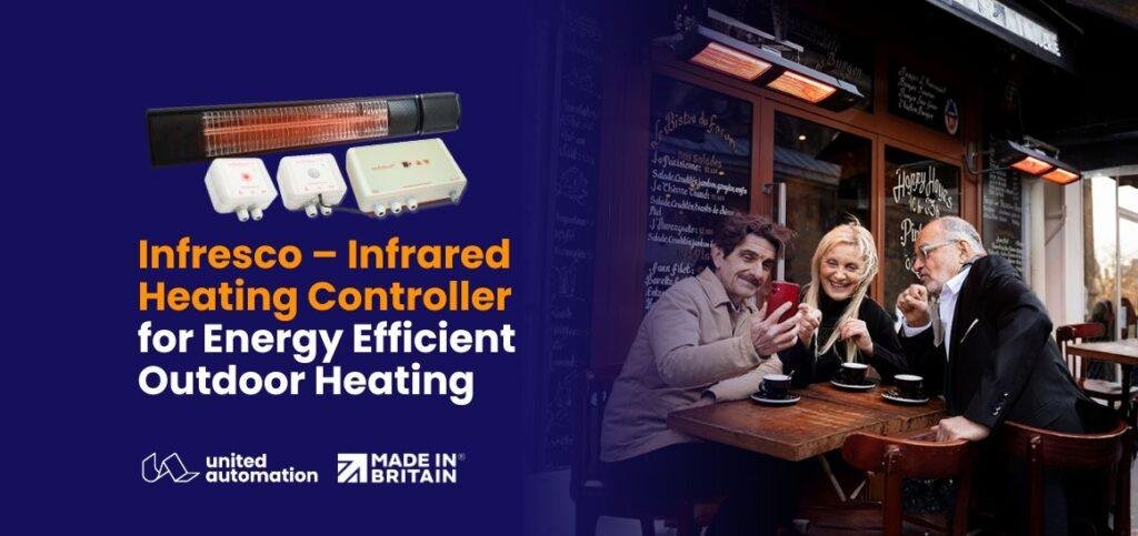 Infresco infrared heating controller for outdoor heaters and commercial spaces