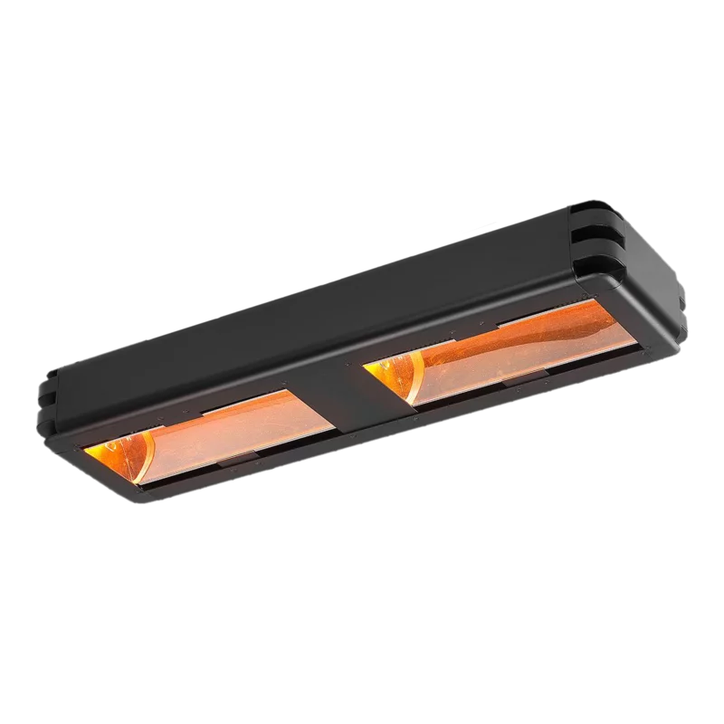3kW Industrial Infrared Heater, black, single-phase, IP65-rated, ultra-low glare, workshop heating, energy-efficient radiant heat
