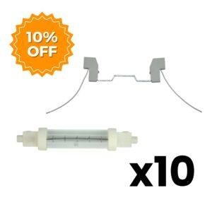 10x Jacketed R7s Catering Lamp Holder Bundle