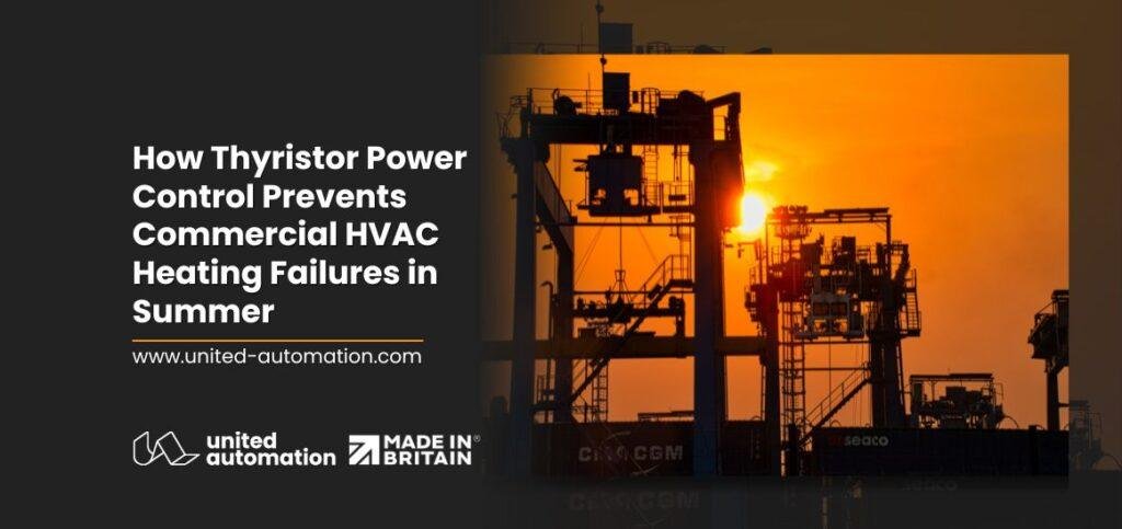 Industrial HVAC heating system with thyristor power control