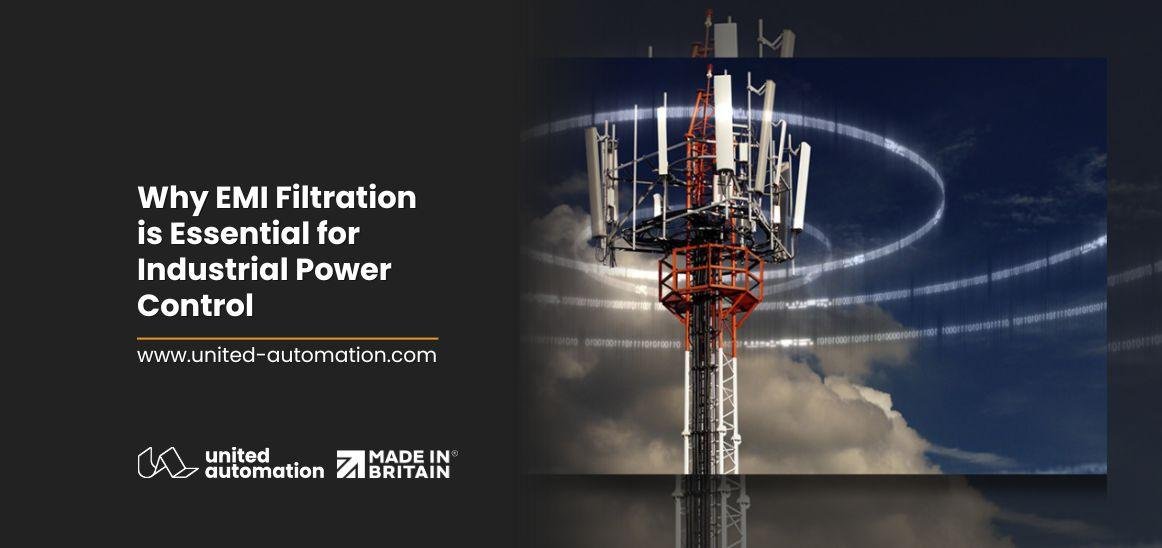 Industrial EMI filtration system protecting a heavy-duty power supply.